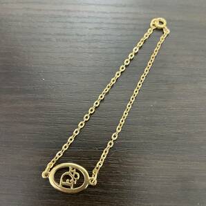 1円 ■美品■ ChristianDior クリスチャンディオール ヴィンテージ ブレスレット アクセサリー レディース メンズ ゴールド系 の画像3