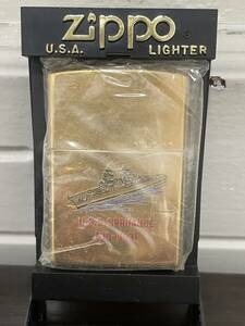 1 jpy ~ new goods unused Zippo/ Zippo oil lighter USS SPRUANCE Gold smoking . smoking goods 