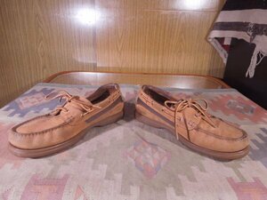 **ST.JOHN'S BAY* leather deck shoes US9M*27cm