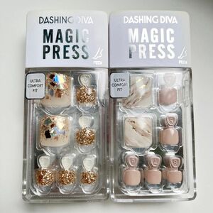 DASHING DIVA フット用 ネイルチップ/ネイルシール セット①