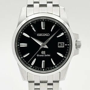 極美品 動作良好 Grand Seiko グランドセイコー SBGX049 9Fクォーツ 9F62-0AA0 ブラック文字盤 37mm QZ メンズ ヘリテージ 正規品