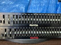 RAMSA　ラムサ　WZ-9311 WZ-9311C 2台セット グラフィックイコライザー　Panasonic パナソニック_画像3