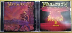 【クリス・ポーランド Chris Poland】メガデス MEGADETH CD2枚 「(2011リマスター)Peace Sells... - 25th Anniversary Edition」+ベスト盤