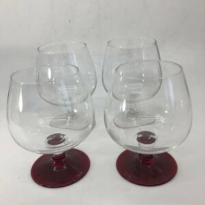 レトロ ガラス ワイングラス ワインカップ ２種　４客
