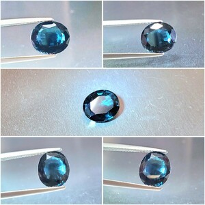 [ cobalt blue!][ 3.185ct thing extra-large size!] very price exist super ultra rare . natural spinel!