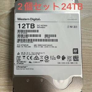 [2個セット 24TB]大容量HDD WD 12TB 3.5インチ SATA ハードディスク