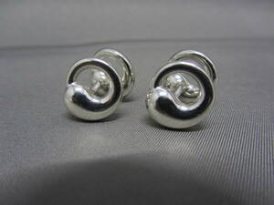  beautiful goods TIFFANY&Co. Tiffany Eternal Circle cuffs AG925 cuff links cuffs button silver free shipping 