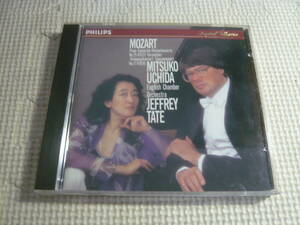 CD☆MOZART・PIANO CONCERTOS NOS.26＆27　UCHIDA・ENGLISH CHAMBER ORCHESTRA・TATE☆中古