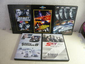 reDVD5 pcs set * The Fast and The Furious various 5 pcs set * used 