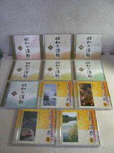 yu)CD11 pieces set { japanese enka 3,4,6,7/ large complete set of works Showa era. enka 2,3,4,5,6,7,8} used 