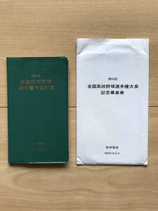 第64回全国高校野球選手権大会記念乗車券 阪神電車 昭和57年8月