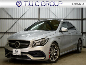 【★品質評価付】ＡＭＧ　ＣＬＡ４５　４M　レーダーSＰ　ACC　BSM　Lキープ黒革　キーＧＯ　パノラマSＲ　地デジBカメ　PTS