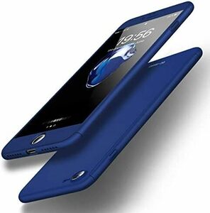 ブルー 20202022 第23世代 iPhone8 ケース SE 360度フルカバー 全面保護 強化ガラスフィルム おしゃれ i