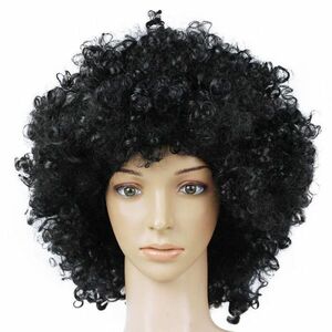  Afro парик Halloween черный чёрный 