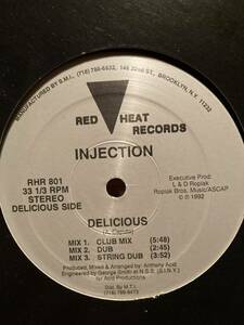 レア　Injection Delicious / I Don't Need It　中古　Diana Ross - Love Hangover サンプリングネタ