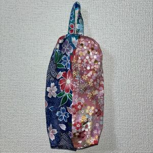 ハンドメイド ティシュケース　和柄　桜　箱型不可