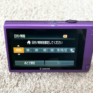 A507 Canon キャノン IXY 430F パープル デジタルカメラ コンパクトデジタルカメラ デジカメ 動作確認済みの画像3