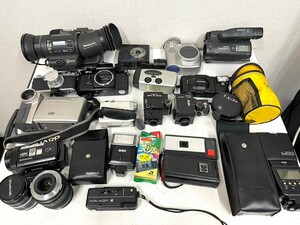 E432　カメラ　フィルムカメラ　ビデオカメラ　レンズ　大量　まとめ売り　Pansonic　Canon　FUJIFILM　OLYMPUS　SONY　SHARP　他