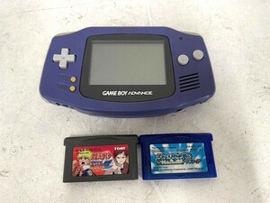 E487　ゲームボーイアドバンス　GAMEBOY ADVANCE　本体　AGB-001　ソフト　NARUTO　ナルト　ポケットモンスター　ポケモン　まとめ売り