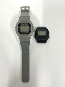 E445　CASIO　BM-100WJ　G-SHOCK　G-5600EV　2点まとめて　まとめ売り　デジタル　メンズ　腕時計　動作未確認　ジャンク