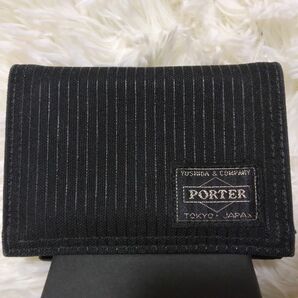 ポーター　PORTER　カードケース　キャンバス　黒　日本製