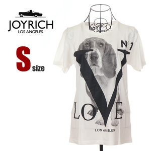 [ new goods ] Joy Ricci T-shirt S white white lady's JOYRICH short sleeves cut and sewn JOY RICH USA model 230814-8-1
