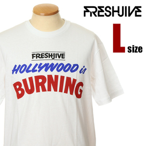 【新品】FRESHJIVE Tシャツ L 白 メンズ フレッシュジャイブ 半袖 USAモデル スケート サーフ ストリート アメカジ 大きいサイズ