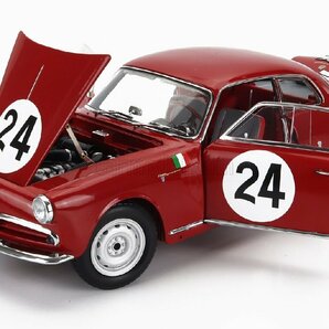 Kyosho Original 京商 1/18 ダイキャストモデル 1958年タルガフォーリオ アルファロメオ ALFA ROMEO - GIULIETTA SV SPRINT VELOCE No.24の画像6