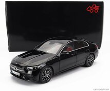 NZG 1/18 ダイキャストモデル 2022年モデル メルセデスベンツ MERCEDES BENZ - C-CLASS (W206) 2022 ブラックメタリック パーツ外れあり_画像1