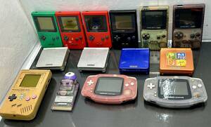 Nintendo GAME BOY ゲームボーイ 本体13台 ポケットカメラ1台 まとめ売り 動作未確認・現状品