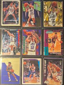 NBA / TOPPS UD等/ John Stochton & Karl Malone ジョン ストックトン9枚&カール マローン9枚　計18枚 / レトロカード