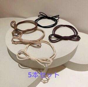  hair elastic elastic hair accessory hair ornament 5 pcs set 