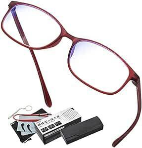 GOKEI ルーペメガネ ルーペ 拡大鏡 【1.8倍 ブルーライトカット 7点セット】 めがね かくだい鏡メガネ 眼鏡型の拡大