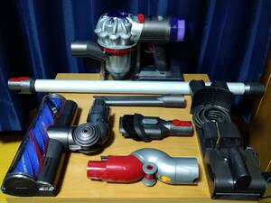 【美品・通常48分可動】dyson ダイソン V7 Advanced SV37 コードレスクリーナー サイクロン式 掃除機 花粉黄砂対策