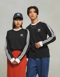 即決 アディダスオリジナルス ストライプ ロンT adidas