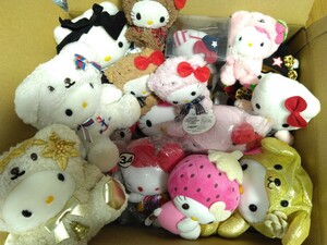  Sanrio Hello Kitty soft toy rare .. teddy bear strawberry Point gift lot 35th that time thing 