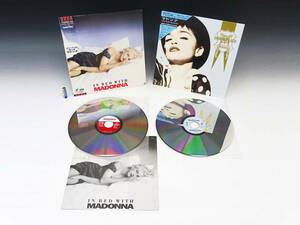 ◆(NS) レーザーディスク LD MADONNA マドンナ『イン・ベッド・ウィズ・マドンナ』『ベスト・ヒット・コレクション』2枚組 帯付 洋楽 
