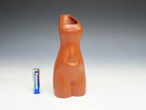 ◆(EG) 裸婦像 花瓶 高さ 約15.5cm 陶器 花器 一輪挿し フラワーベース 飾り物 置物 オブジェ インテリア雑貨