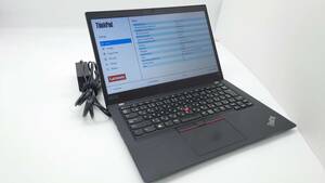 【良品】Lenovo ThinkPad X390 20Q1S4C500 13.3型 Core i3-8145U 2.1GHz メモリ8GB ストレージSSD256GB BIOS確認 動作品