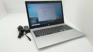 【良品】HP ProBook 650 G5 15.6型 Core i7-8565U 1.8GHz メモリ16GB SSD256GB window10 リカバリ カメラ Wi-Fi 動作品