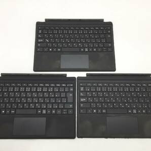 〇【3台セット】Microsoft Surface Pro 純正キーボード タイプカバー Model:1725 ブラック 動作品の画像1