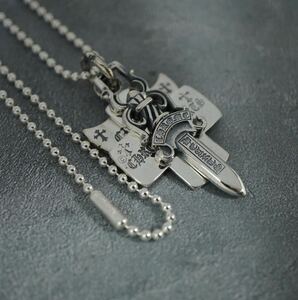  Chrome Hearts *3to Lynn ketsu/ новый товар обработка / мяч цепь / in voice /CHROME HEARTS