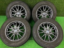 大阪0511OD5☆WEDS VELVA SPORT 17x7J+53 5H/114.3 YOKOHAMA iceGUARD 225/65R17 17インチ 4本 売切り!_画像1