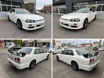 大阪2285★NISSAN 日産 スカイライン SKYLINE 25GT-X ER34 タナベNF210 5ZIGENマフラー WedsSports17インチAW GTウィング 売切り!_画像2