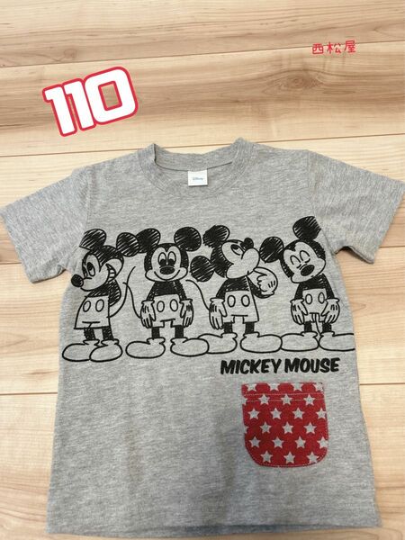 西松屋 ミッキーマウス Tシャツ ディズニー size110