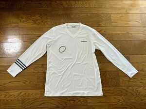 アディダスadidas長袖 Vネック ロンT サイズO