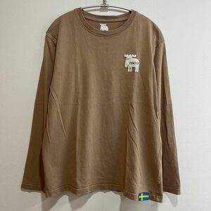 moz モズ 長袖Tシャツ クルーネック コットン　M