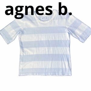 agnes b. アニエスベー　半袖Tシャツ　ボーダー