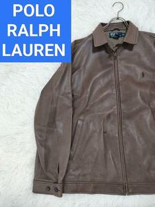 ポロラルフローレン　レザージャケット　ポニー　カーコート　A-2 ボンバー　RLX POLO RALPH LAUREN SPORT　レア