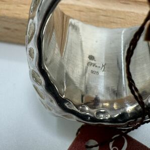 【0409】ヴィンテージ アクセサリー ベネチアンガラス シルバー 925 指輪  1円からの画像7